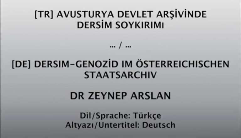 Turkey (1935-1938) in Austrian State Archives – Dr Zeynep Arslan