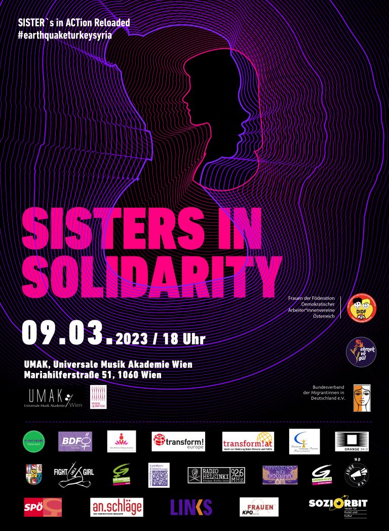 Tagung SISters in SOLIdarity, #buildingbridgesforsisterhood, 09.03.2023, Wien
